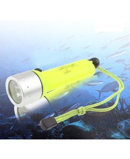 40m Diving CREE Q5 LED 200lm 1-mode LED Flashlight (Light Green)