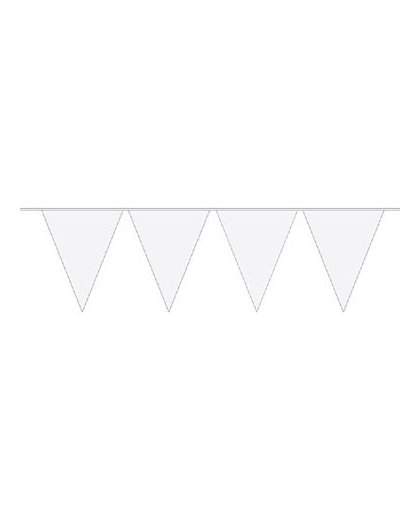 Mini vlaggenlijn - 3 meter - wit