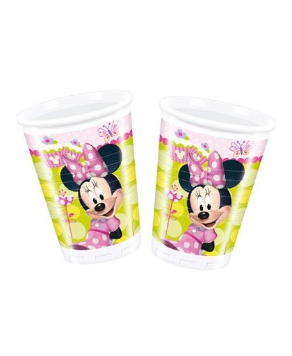 Minnie Mouse party bekers - 10 stuks