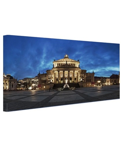 Panorama Gendarmenmarkt in Berlijn Canvas 120x80 cm - Foto print op Canvas schilderij (Wanddecoratie)