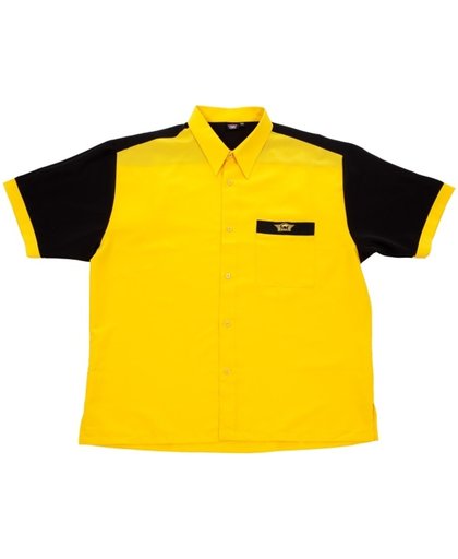 Dartshirt Yellow Black XXXXL