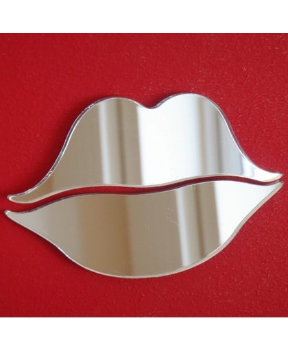 A Different Shop Lippen - Spiegel - Acryl - 28x45 cm - Transparant