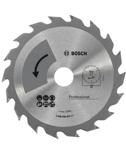 Bosch cirkelzaagblad basic 130x2.2x20/16 - 18 tanden