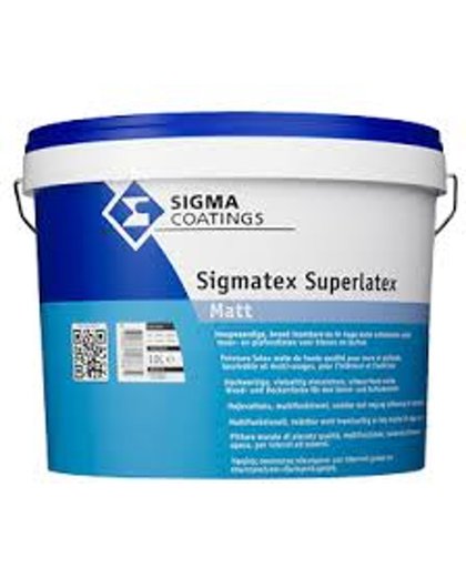 Sigmatex Superlatex Matt 10 liter Wit