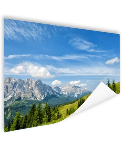 Uitzicht over de Dolomieten Poster 60x40 cm - Foto print op Poster (wanddecoratie)