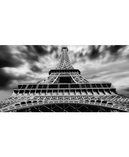 Parijs Behang | Zwart-witte Eifeltoren | 480 x 250 cm | Extra Sterk Vinyl Behang