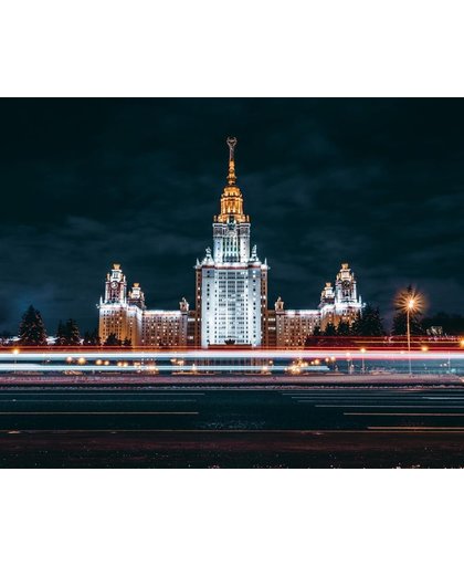Moskou Behang | Het heldere licht van de gebouwen van Moskou | 313 x 250 cm | Extra Sterk Vinyl Behang