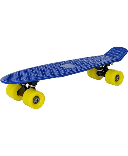 [pro.tec]®Mini skateboard-57x15x12cm-blauw + gele wielen