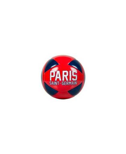 Paris Saint-Germain Voetbal glanzend rood/blauw maat 5