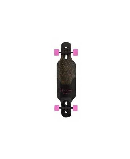 RAM Longboard 34 Inch Drop-Trough Vexo zwart roze