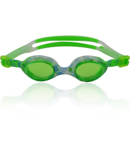 #DoYourSwimming - Zwembril incl. transportbox - »Flippo« - anti-fog systeem, krasbestendige glazen met geïntegreerde UV-bescherming  - voor kinderen tot 12 jaar - groen