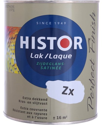 Histor Perfect Finish Zijdeglans Lak Alkyd RAL9016 Verkeerswit 1 Liter