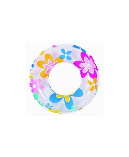 Jilong zwemband bloem 60 cm transparant/gekleurd