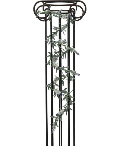Europalms kunstplant Bloeiende bloemen guirlande - slinger - wit - 180 cm