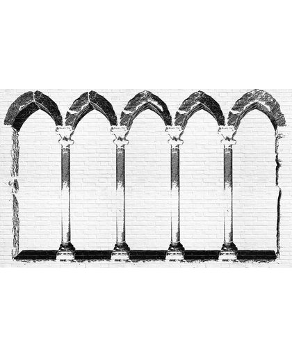 Fotobehang Arch Columns | M - 104cm x 70.5cm | 130g/m2 Vlies