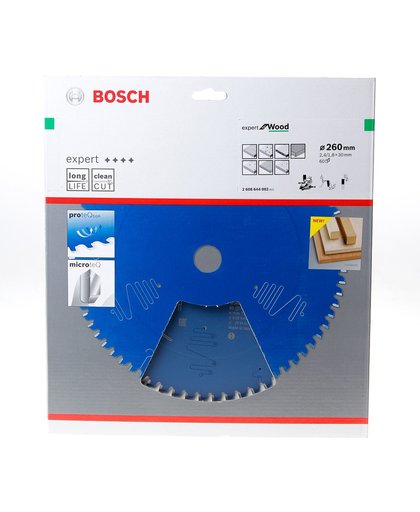 Bosch Cirkelzaagblad 60 tanden Wood Negative ABT 260 x 30 x 2.4mm