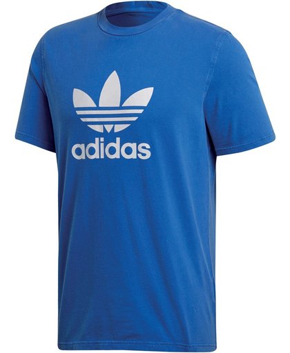 adidas Trefoil  Sportshirt casual - Maat XL  - Mannen - blauw/wit