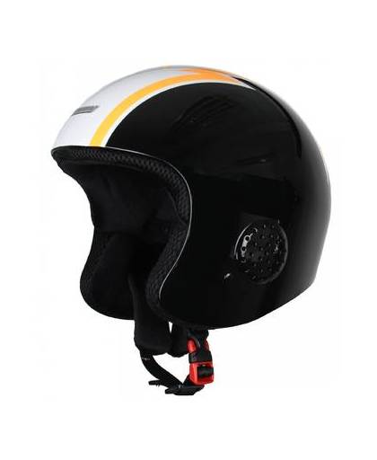 Eassun skihelm Apache Racing unisex zwart/wit/oranje mt 57/59