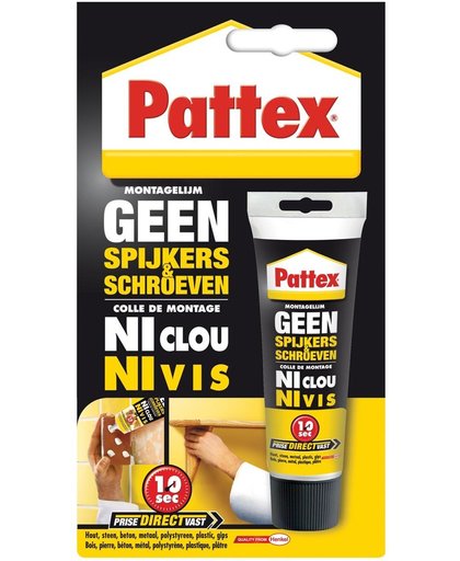 Pattex Montagelijm - Geen Spijkers, Geen Schroeven - 50 Gram