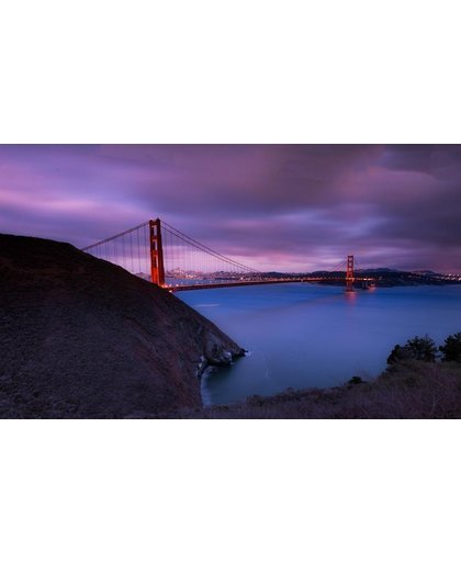 San Francisco Behang | Enorme San Francisco-brug | 418 x 250 cm | Extra Sterk Vinyl Behang