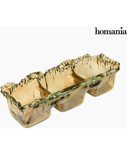 Recycled Glass Centerpiece Amber - Crystal Colours Deco Collectie by Homania