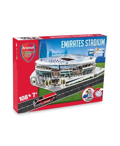 Nanostad 3D puzzel Arsenal FC Emirates Stadium - 108 stukjes