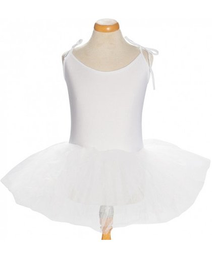 Balletpakje + Tutu - Wit - Ballet - Verkleed jurk - maat 110/116 (10)
