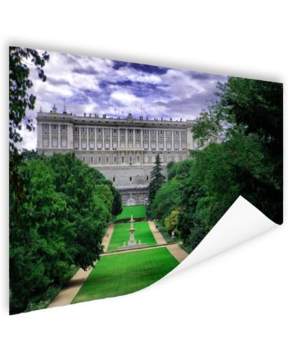 Het Koninklijk Paleis in Madrid Poster 150x75 cm - Foto print op Poster (wanddecoratie)