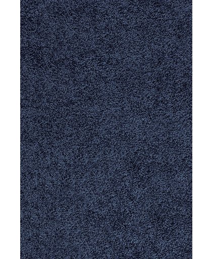 Hoogpolig shaggy vloerkleed 240x340cm marine blauw