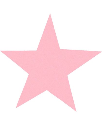 Roze sterren muursticker 5x5cm / muurdecoratie voor de babykamer / Slaapkamer / Roze sterren - 10 stuks