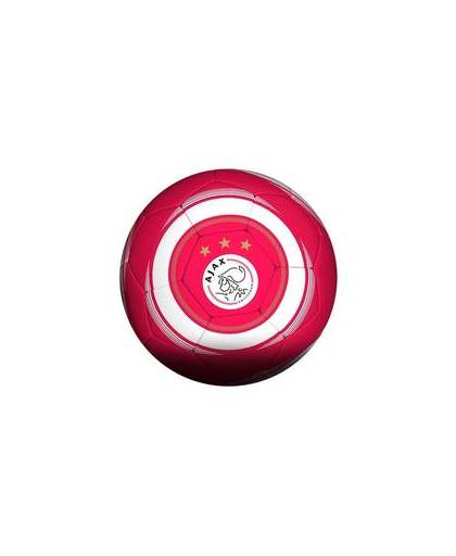 Ajax afc voetbal cirkel rood/wit maat 5