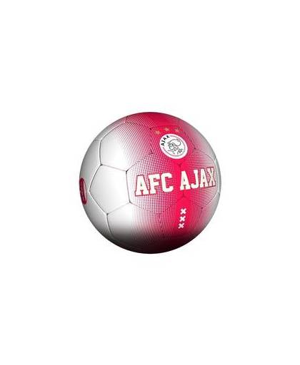 Ajax afc voetbal groot rood/wit maat 5