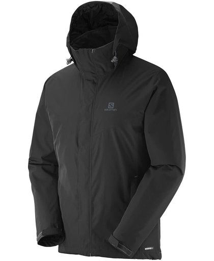 Salomon Elemental Insulated Jacket  Sportjas - Maat L  - Mannen - zwart