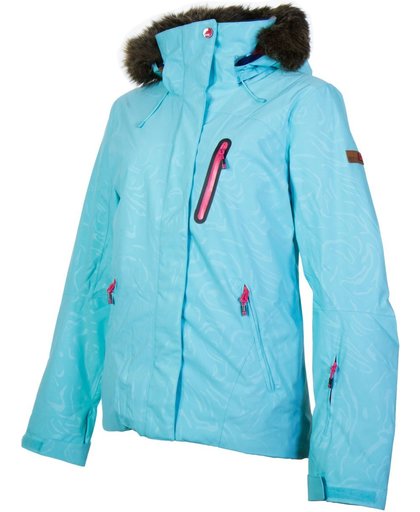 Roxy Jet Skijas Dames Wintersportjas - Maat M  - Vrouwen - blauw/roze