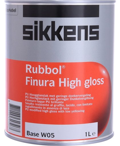 Sikkens Rubbol Finura High-Gloss Alkyd Wit 1 Liter