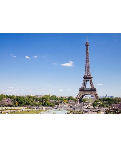 Parijs Behang | Eifeltoren boven Parijs | 375 x 250 cm | Extra Sterk Vinyl Behang