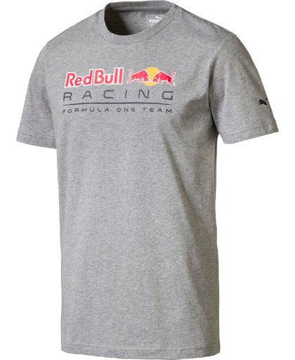 PUMA Red Bull Racing Logo Tee Shirt Heren - Medium Gray Heather
