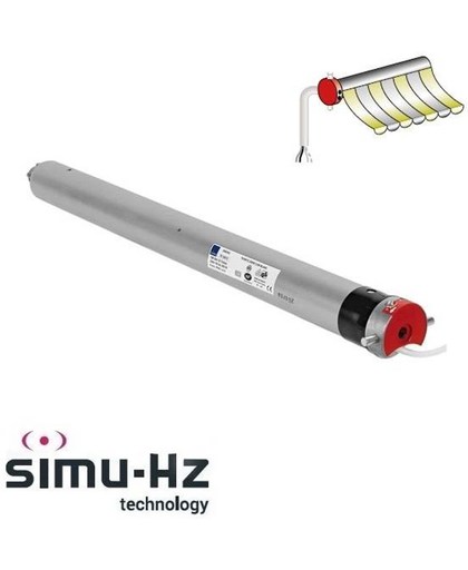 Simu T6 E SP Hz buismotor met geïntegreerde ontvanger en doekrekcompensatie