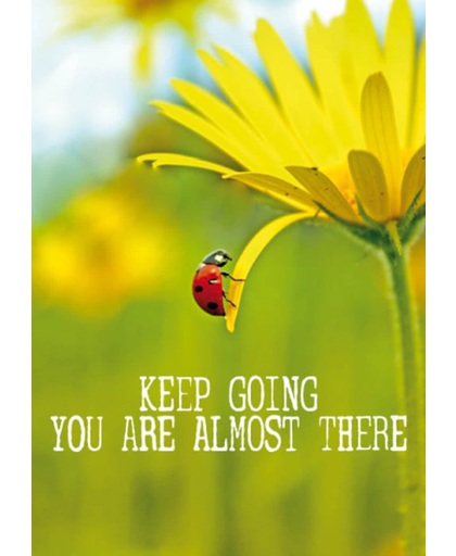 Ansichtkaarten Keep going you are almost there - 15x10.5 cm (10 stuks) - S