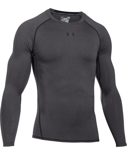 Under Armour HG Armour LS Baselayer - Heren - Carbon Heather