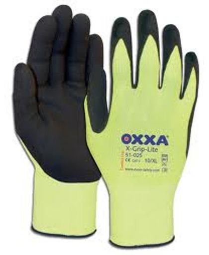 Werkhandschoen Oxxa X-Grip-Lite 51-025 latex - maat 8 (12 stuks)