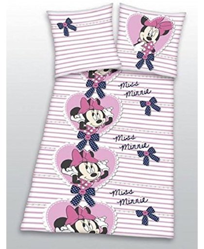 Disney Minnie Mouse Miss - Dekbedovertrek - Eenpersoons - 140 x 200 cm - Roze