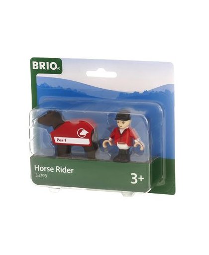 BRIO paard met ruiter 33793
