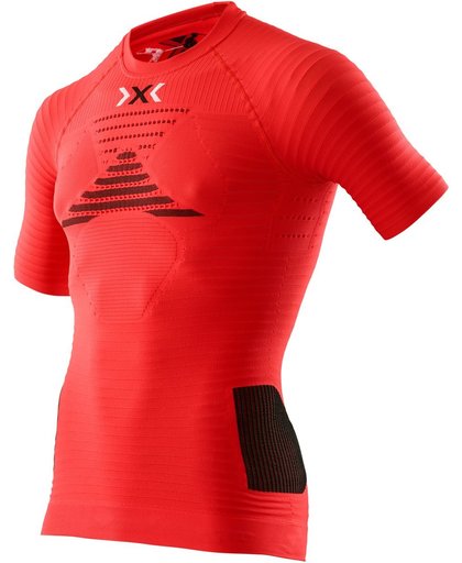 X-Bionic Running Effektor Power  Sportshirt - Maat M  - Mannen - rood/zwart