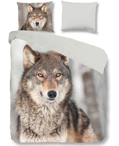 Good Morning 5703-P Wolf - dekbedovertrek - lits jumeaux - 240x200/220 cm  - 100% katoen - multi