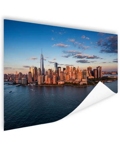 Luchtfoto Skyline New York Poster 60x40 cm - Foto print op Poster (wanddecoratie)