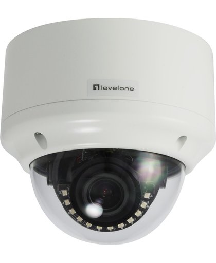 LevelOne FCS-3305 IP-beveiligingscamera Binnen & buiten Dome Wit 2592 x 1944 Pixels