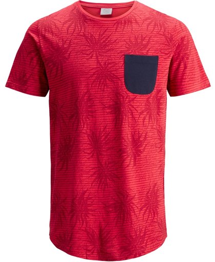 Jack & Jones Originals Straw Sportshirt casual - Maat M  - Mannen - rood