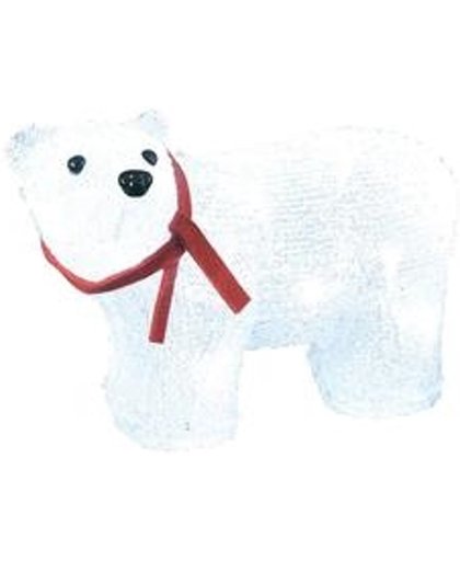 Konstsmide Acrylic polar bear, LED 40lampen Geschikt voor buitengebruik LED Wit
