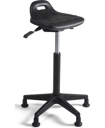 24Designs Business Chair PU Nylon - Verstelbare zithoogte 52 - 77 cm - Zwart
